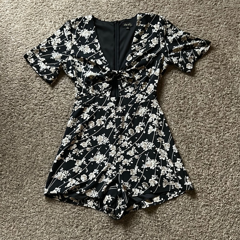 vintage floral romper